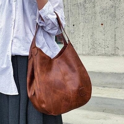 Sac à main en cuir vintage