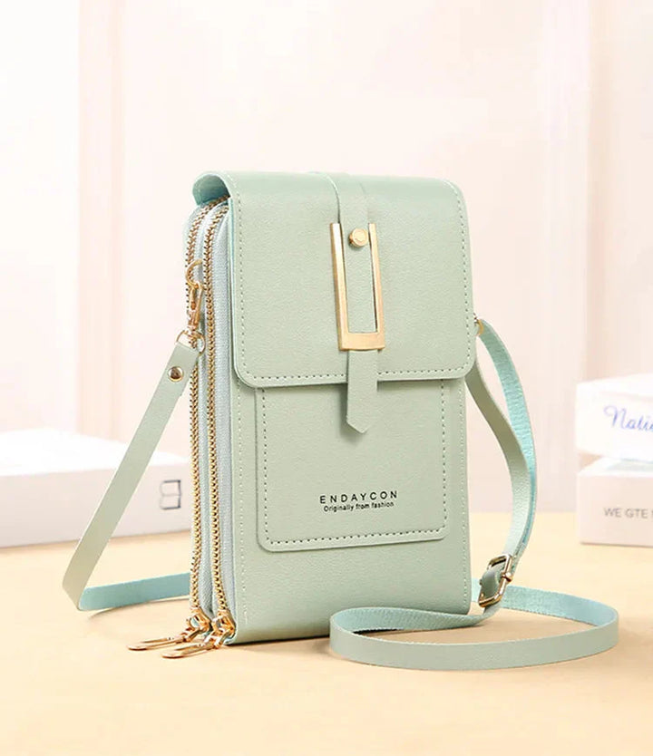 Sac à main en cuir pour téléphone portable