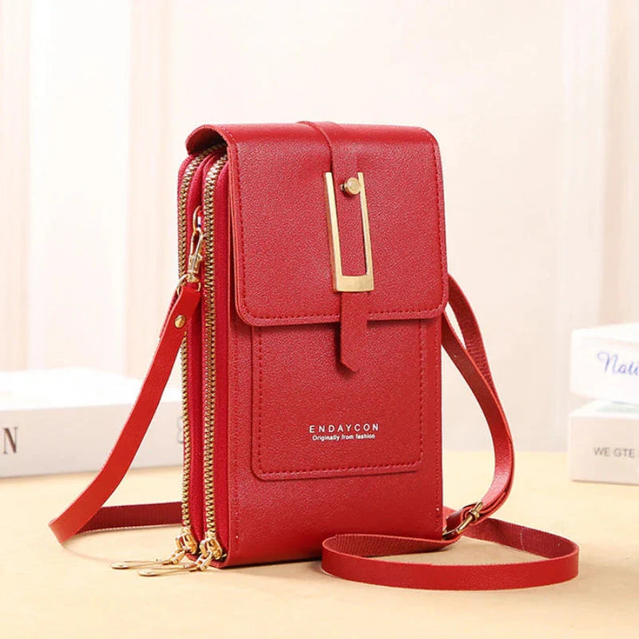 Sac à main en cuir pour téléphone portable