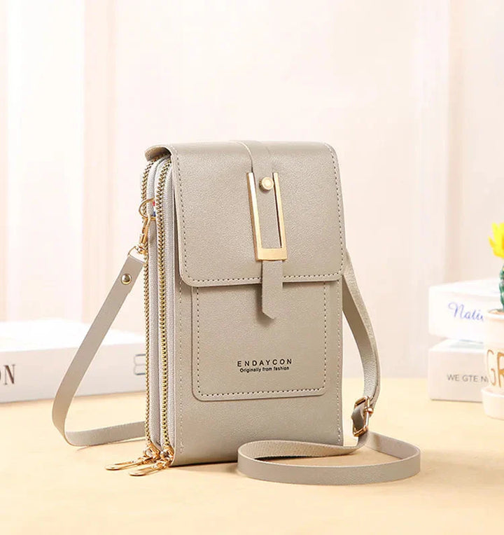 Sac à main en cuir pour téléphone portable