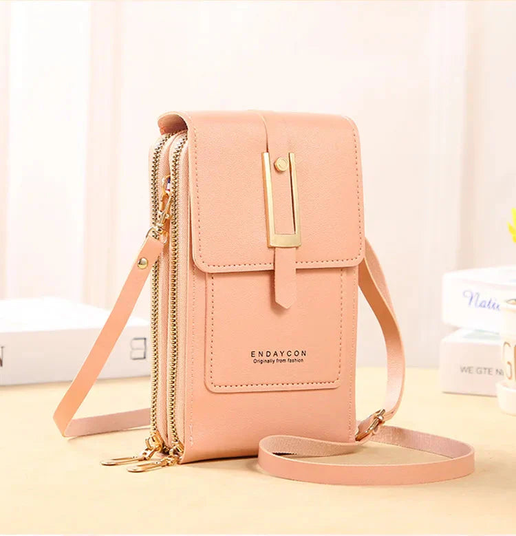 Sac à main en cuir pour téléphone portable