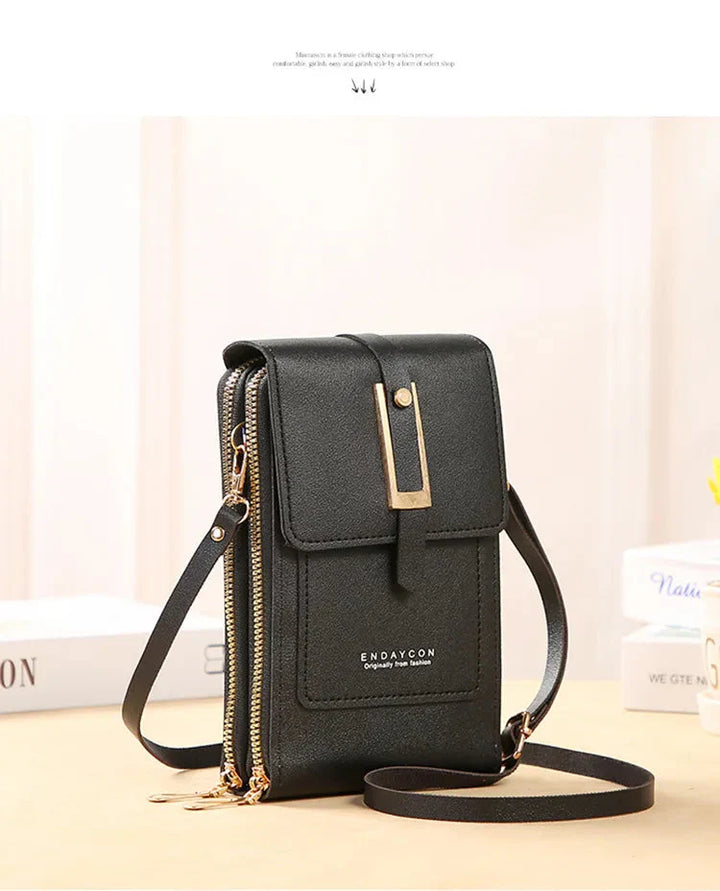 Sac à main en cuir pour téléphone portable