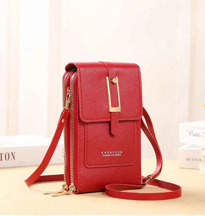 Sac à main en cuir pour téléphone portable