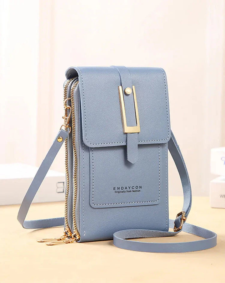 Sac à main en cuir pour téléphone portable