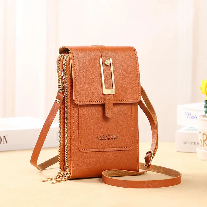Sac à main en cuir pour téléphone portable