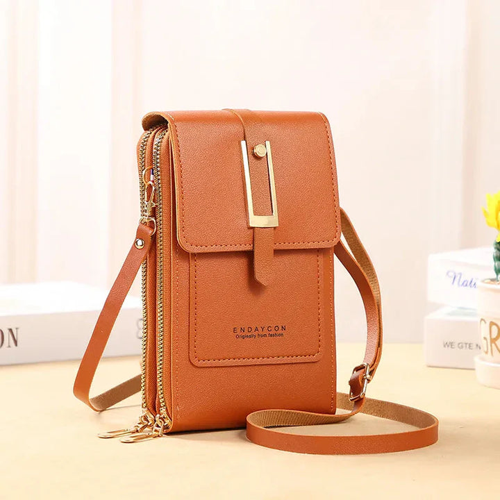 Sac à main en cuir pour téléphone portable