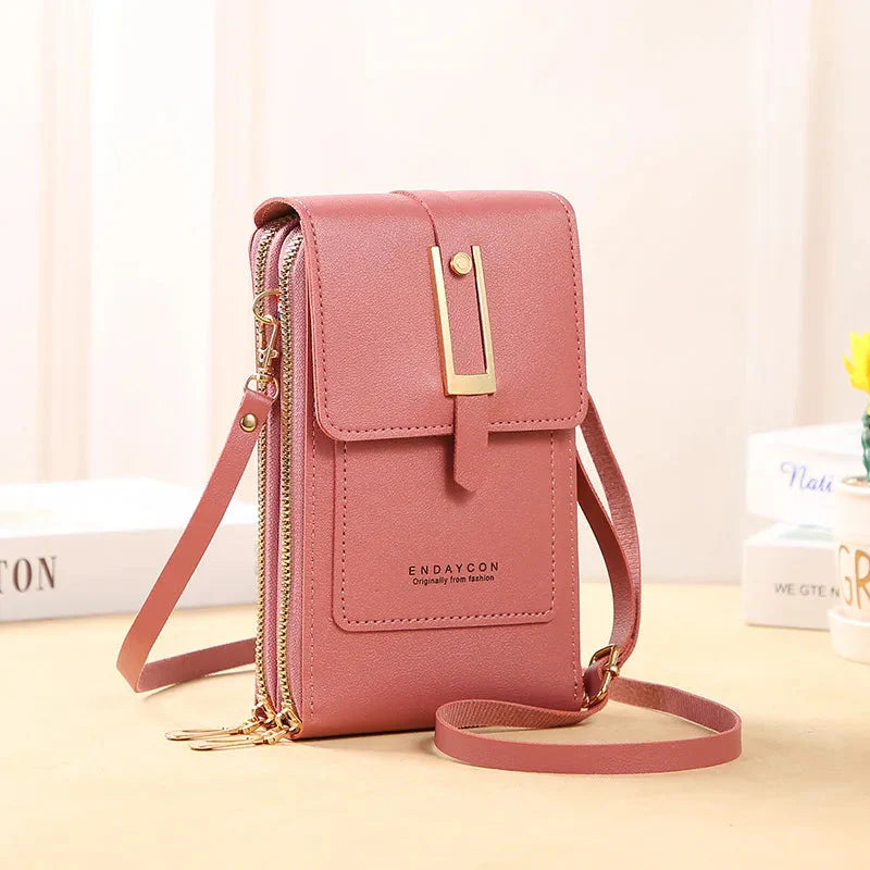 Sac à main en cuir pour téléphone portable
