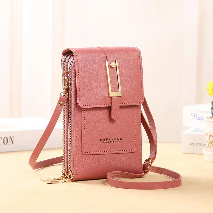 Sac à main en cuir pour téléphone portable