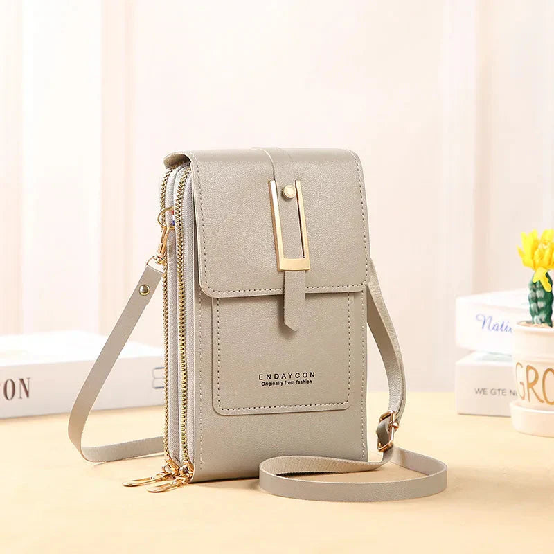 Sac à main en cuir pour téléphone portable