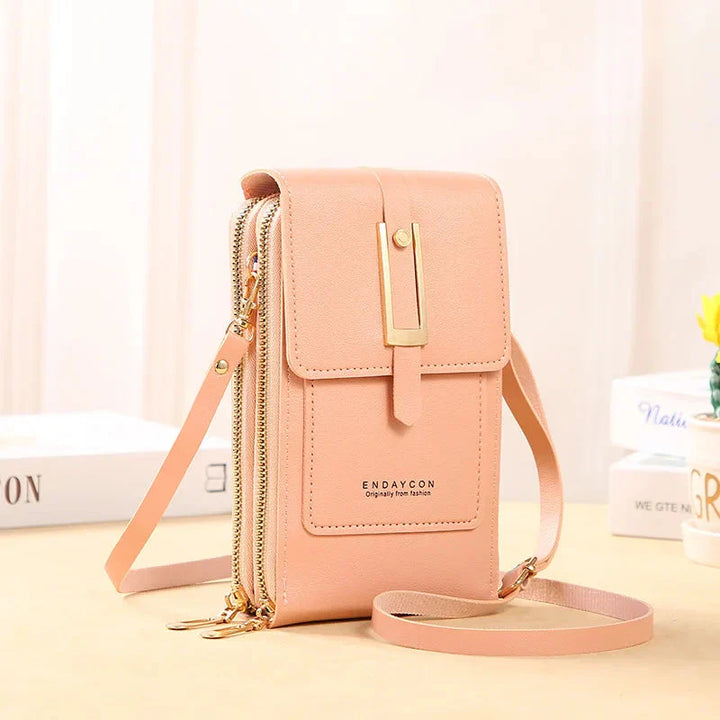 Sac à main en cuir pour téléphone portable