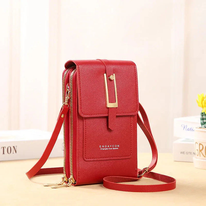 Sac à main en cuir pour téléphone portable